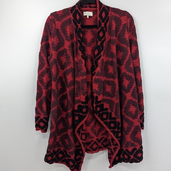 LUCKY BRAND Fuzzy Cozy Open Front Cardigan Sweater - Picture 1 of 6